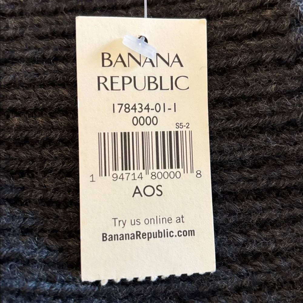 NWT Men's Banana Republic 100% Wool Knitted Scarf